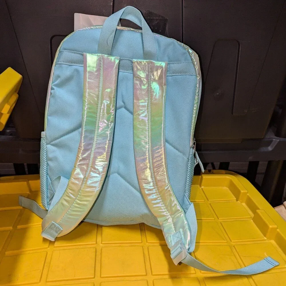 Accessory Innovations Metallic Green Cat Aqua Backpack bookbag with‎ Pop toy